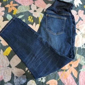 Full Panel Maternity Boyfriend Cropped Jeans